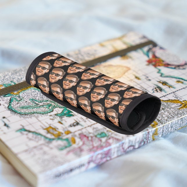 Custom Photo Face Funny Luggage Handle Wrap (Custom Photo Face Funny Luggage Handle Wrap
)