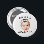 Custom Photo Face Mom Grandma Grandpa Birthday Button<br><div class="desc">Custom Photo Face Gift For Mom Grandma Grandpa Birthday</div>