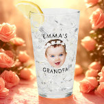Custom Photo Face Mom Grandma Grandpa Birthday Glass<br><div class="desc">Custom Photo Face Mom Grandma Grandpa Birthday</div>