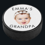 Custom Photo Face Mom Grandma Grandpa Birthday Hockey Puck<br><div class="desc">Custom Photo Face Gift For Mom Grandma Grandpa Birthday</div>