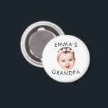 Custom Photo Face Mom Grandma Grandpa Birthday Magnet<br><div class="desc">Custom Photo Face Gift For Mom Grandma Grandpa Birthday</div>