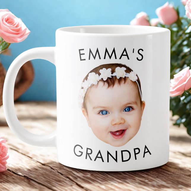 Custom Photo Face Mug Mom Grandma Grandpa Birthday (Creator Uploaded)