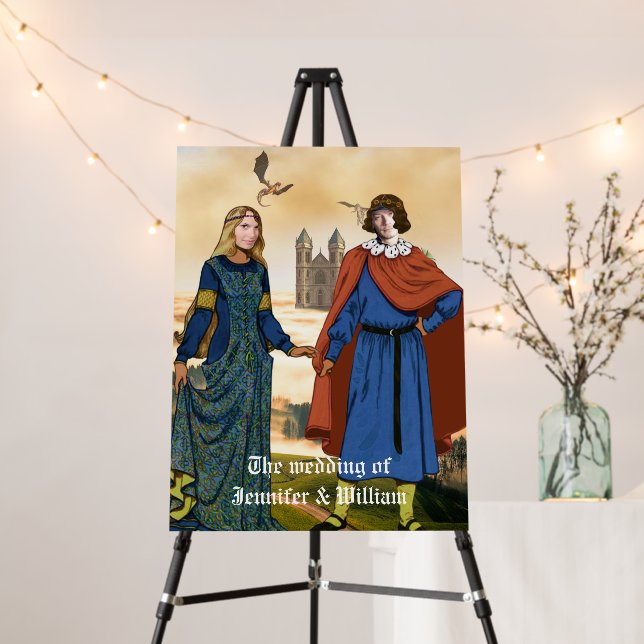Custom Photo Fairy Tale Wedding  Foam Board (In Situ (Stand))