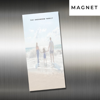 Custom Photo Family Beach Summer Vacation Kids Magnetic Notepad by Thunes at Zazzle