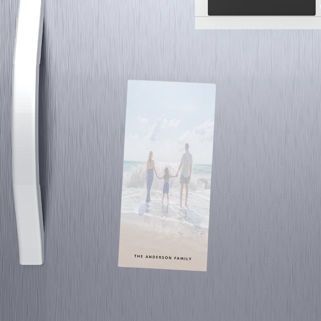 Custom photo family beach summer vacation kids magnetic notepad (Creator Uploaded)