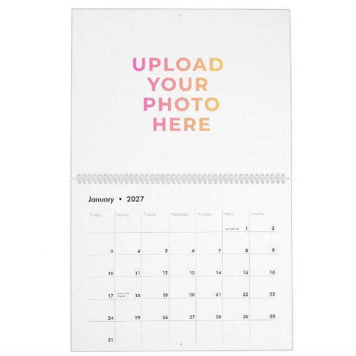 Custom Photo, Family &amp; Business Wall Calendar