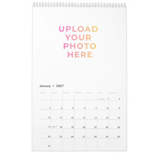 Custom Photo, Family &amp; Business Wall Calendar