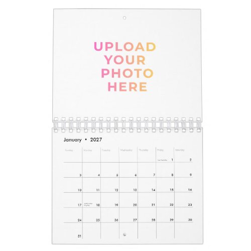 Custom Photo, Family &amp; Business Wall Calendar