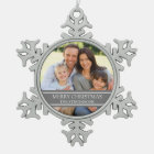 Custom Photo Family Christmas Ornament