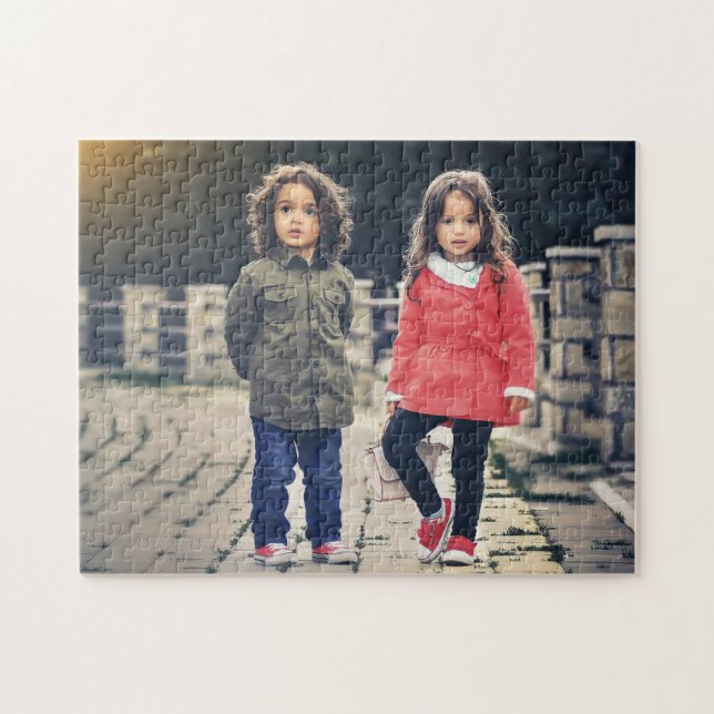 Custom Photo Family Jigsaw Puzzle (Horizontal)