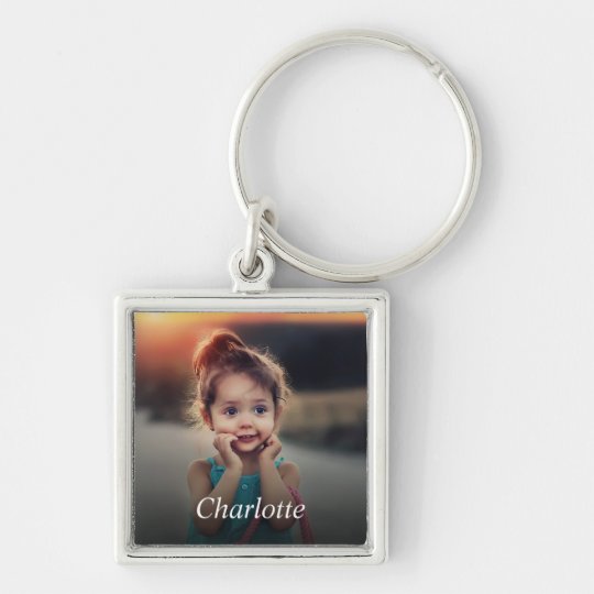 Custom Photo Family Keepsake Premium Keychain