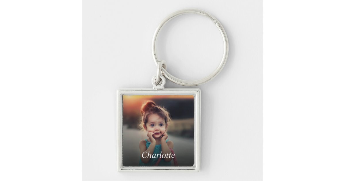 Custom Photo Family Keepsake Premium Keychain Zazzle