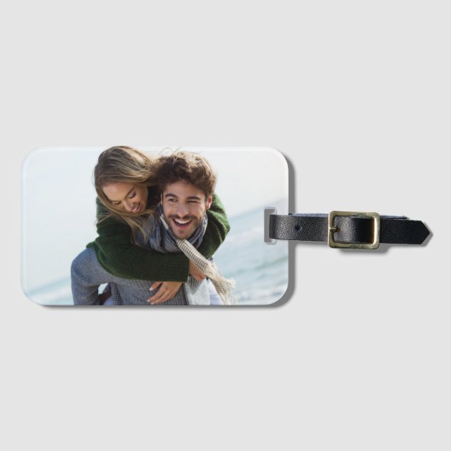 Custom Photo Family Luggage Luggage Tag (Front Horizontal)
