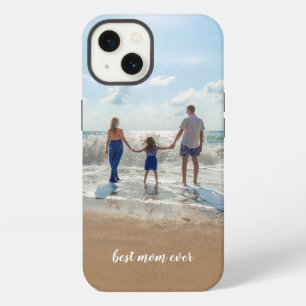 Custom Photo Family Name Best Mom Ever iPhone 13 Case
