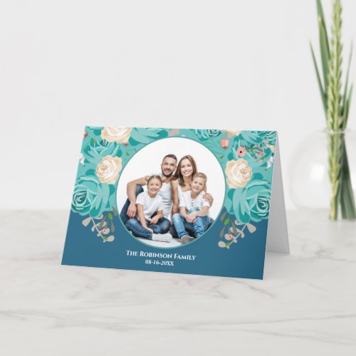 Custom Photo Family Personalize Card