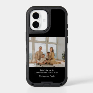 Custom photo family personalized bible verse iPhone 17 case