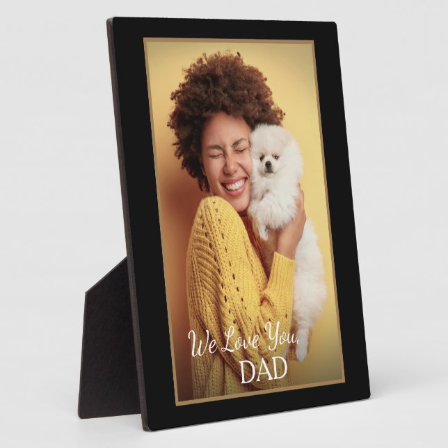 Custom Photo Family Pet Love Personalize  Plaque (Side)
