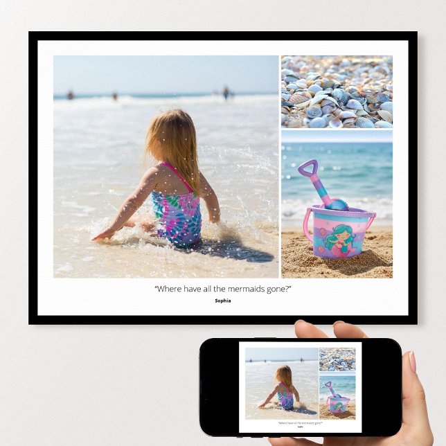  Custom Photo Family Quotes & Funny Sayings Modern Poster (Creator Uploaded)