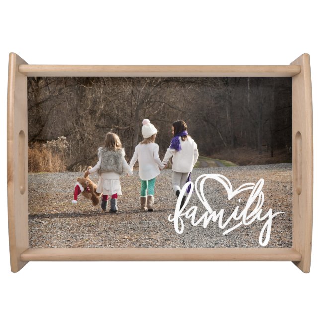 Custom Photo Family Serving Tray (Front)