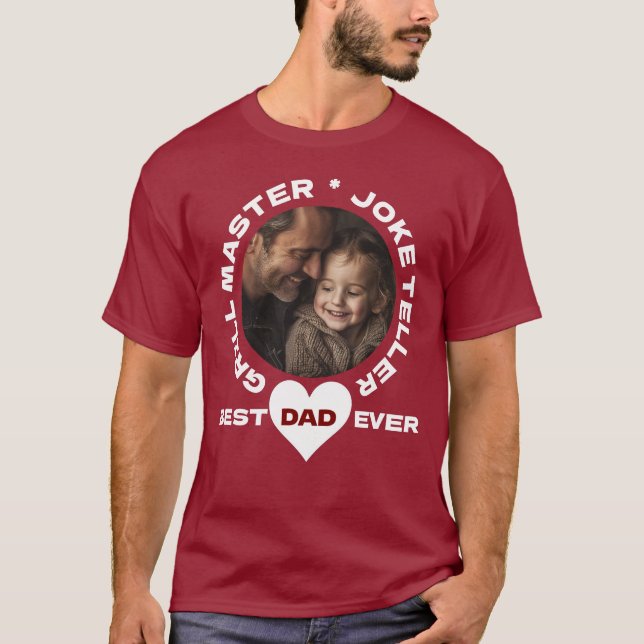 Custom Photo Father’s Day T-Shirt – Gift For Dad (Front)