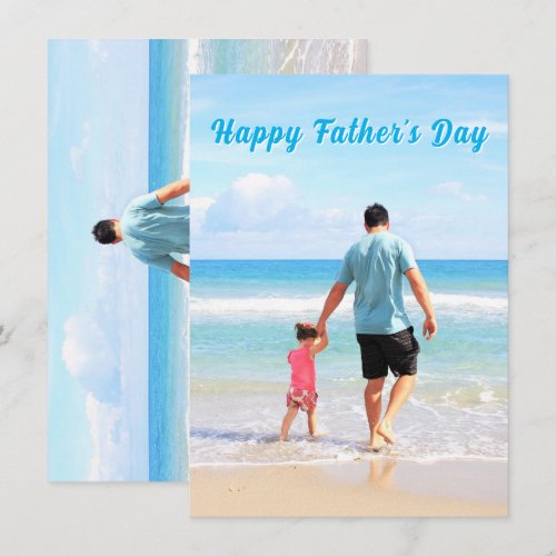 Custom Photo Father's Day Card Personalized