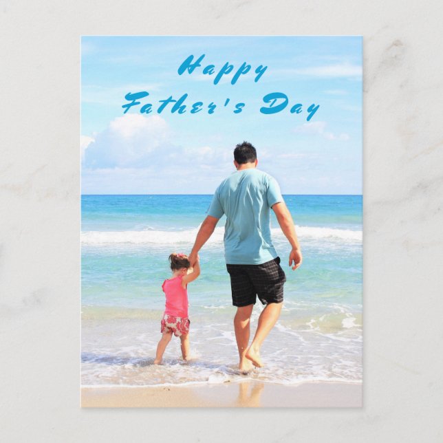 Custom Photo Father's Day Card Your Photo and Text (Front)
