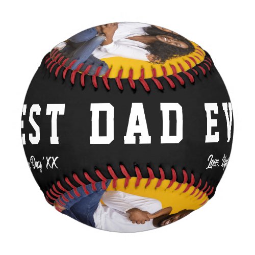 Custom Photo Fathers Day Gift Baseball