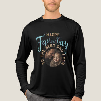 Custom Photo Father's Day – Gift for Dad Tri-Blend Shirt