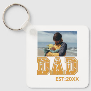 Custom photo Fathers day Sports Dad Basketball Dad Keychain
