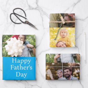 Custom Photo Father's Day  Wrapping Paper Sheets