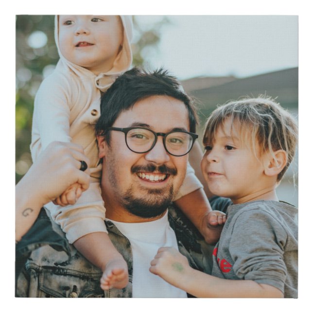 Custom Photo Faux Canvas Print (Front)