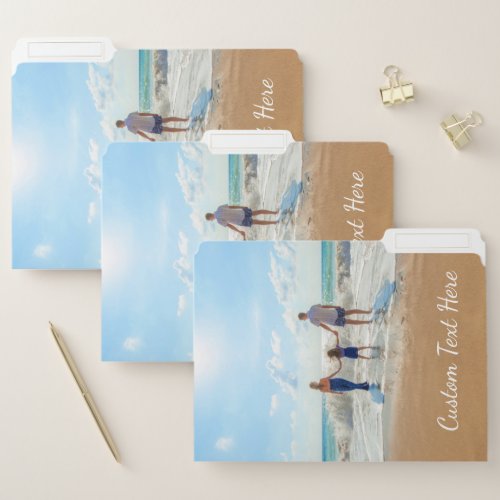 Custom Photo File Folder Your Photos and Text