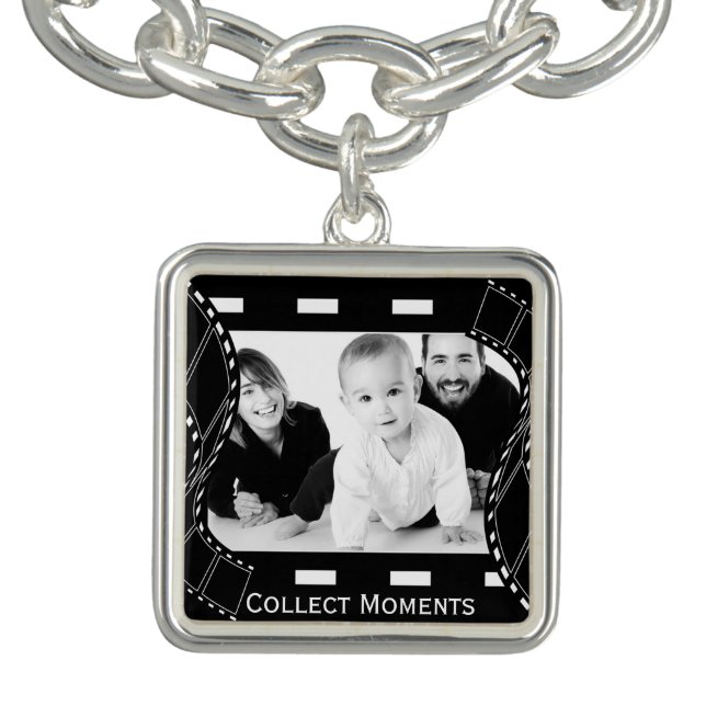 Custom Photo Film Reel Charm Bracelet (Design)