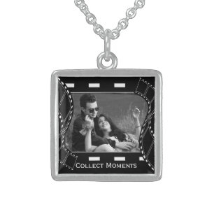 Custom Photo Film Reel Sterling Silver Necklace