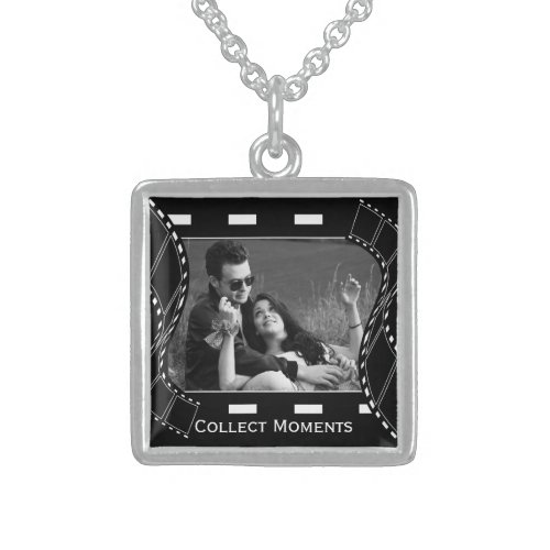 Custom Photo Film Reel Sterling Silver Necklace