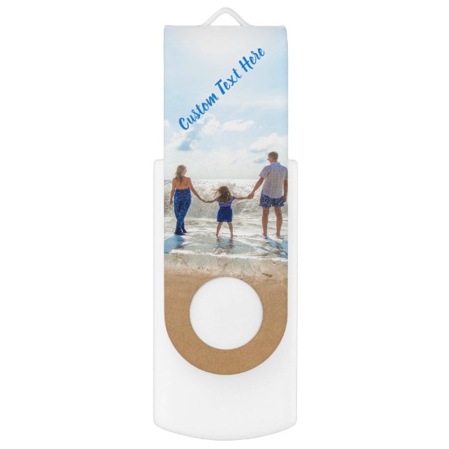 Custom Photo Flash Drive Gift Your Photos and Text (Front Vertical)