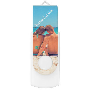 Custom Photo Flash Drive with Your Photos and Text