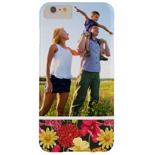 Custom Photo Floral wallpaper in watercolor style Barely There iPhone 6 Plus Case