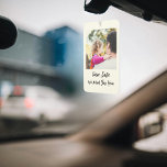 custom photo for Man Personalize Birthday dad Air Freshener<br><div class="desc">customizable car air freshener custom photo Personalized Air Freshener Car Accessory for Man Personalize Birthday Gift for Him & Dad Personalize your ride with our Custom Car Air Freshener made from your favorite photo! Whether it's a cherished memory, a picture of a loved one, or a beloved pet. Upload your...</div>