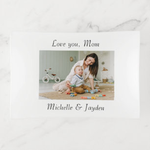 Custom Photo for Mom for Children Mom Christmas Trinket Tray