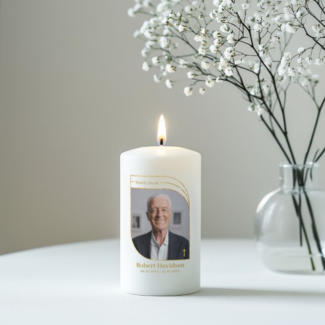 Custom photo frame memorial candles for loved ones (Perfect memorial symbol)