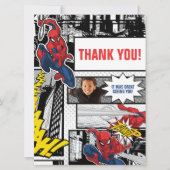 Custom Photo Frame Spider-Man Thank You Card (Front)