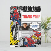 Custom Photo Frame Spider-Man Thank You Card (Standing Front)