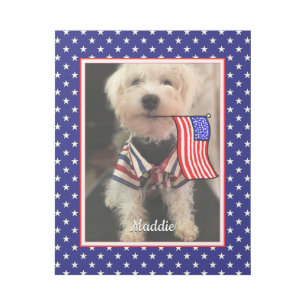 Custom Photo Frame USA American Flag Patriotic Fun Gallery Wrap