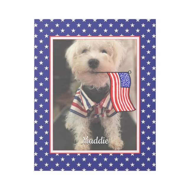 Custom Photo Frame USA American Flag Patriotic Fun Gallery Wrap (Front)