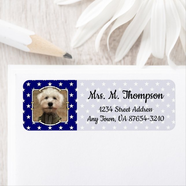 Custom Photo Frame USA American Flag Patriotic Fun Label (Insitu)