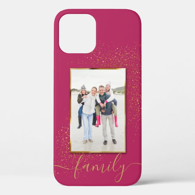 Custom Photo Framed Personalized Name Case-Mate iPhone Case (Back)