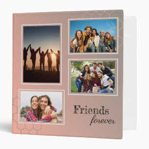 Custom Photo Friends Forever Scrapbook Album 3 Ring Binder