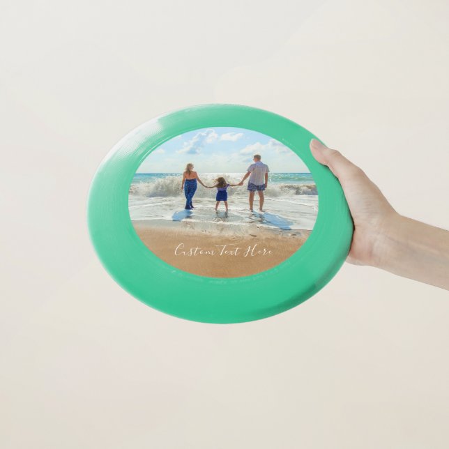 Custom Photo Frisbee Gift with Your Photo and Text (In Hand)