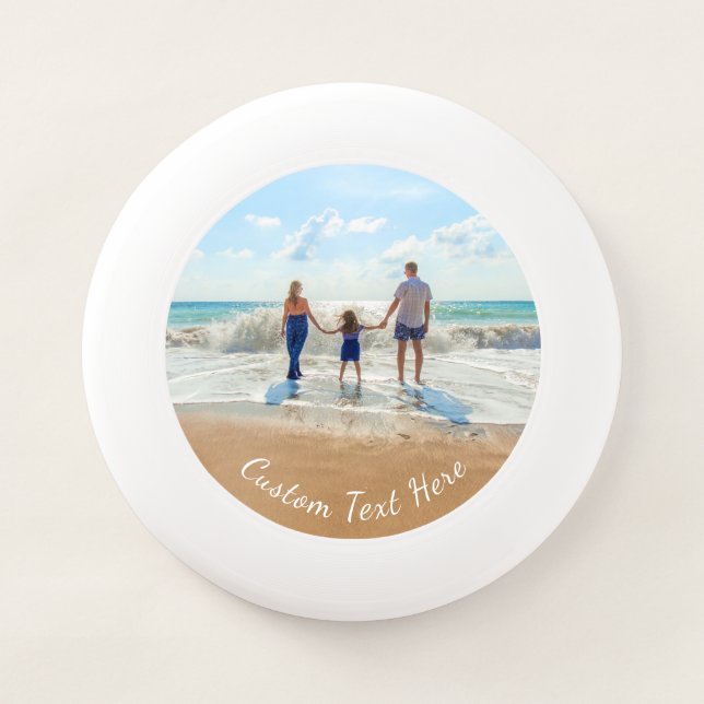 Custom Photo Frisbee Gift Your Photos and Text (Front)